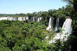 Granica Argentyny i Brazylii Wodospady Iguacu.