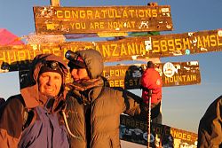  Rena i Arek na szczycie Kilimanjaro